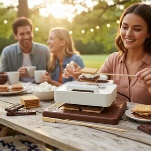 Hershey's S'mores Maker with Brown and White Design